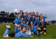 16 September 2017; UCD Waves players celebrate with the shield after the Continental Tyres Women's National League Shield Final match between Galway WFC and UCD Waves at Eamonn Deasy Park in Galway. Photo by Eóin Noonan/Sportsfile