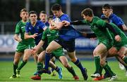 16 September 2017; Robert Russell of Leinster is tackled by Hugh Lane and Aidi Donovan of Connacht during the U19 Interprovincial Series match between Leinster and Connacht at Donnybrook Stadium in Donnybrook, Dublin. Photo by Sam Barnes/Sportsfile