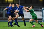 16 September 2017; Robert Russell of Leinster in action against Luke Fitzgerald of Connacht during the U19 Interprovincial Series match between Leinster and Connacht at Donnybrook Stadium in Donnybrook, Dublin. Photo by Sam Barnes/Sportsfile