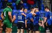 16 September 2017; Liam Turner of Leinster is congratulatd by Ruairi Shields of Leinster following the U19 Interprovincial Series match between Leinster and Connacht at Donnybrook Stadium in Donnybrook, Dublin. Photo by Sam Barnes/Sportsfile