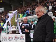 16 September 2017; President of Ireland Michael D Higgins during the EA Sports Cup Final between Shamrock Rovers and Dundalk at Tallaght Stadium in Dublin. Photo by Stephen McCarthy/Sportsfile