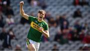17 September 2017; David Clifford of Kerry celebrates scoring his side's first goal in the opening minute during the Electric Ireland GAA Football All-Ireland Minor Championship Final match between Kerry and Derry at Croke Park in Dublin. Photo by Seb Daly/Sportsfile