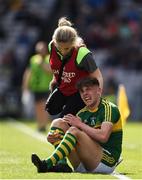 17 September 2017; David Clifford of Kerry receives treatment for an injury during the Electric Ireland GAA Football All-Ireland Minor Championship Final match between Kerry and Derry at Croke Park in Dublin. Photo by Seb Daly/Sportsfile