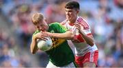 17 September 2017; Donnchadh O’Sullivan of Kerry in action against Oran McGill of Derry during the Electric Ireland GAA Football All-Ireland Minor Championship Final match between Kerry and Derry at Croke Park in Dublin. Photo by Eóin Noonan/Sportsfile