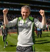 17 September 2017; Kerry manager Peter Keane celebrates after the Electric Ireland GAA Football All-Ireland Minor Championship Final match between Kerry and Derry at Croke Park in Dublin. Photo by Seb Daly/Sportsfile