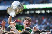 17 September 2017; Kerry captain David Clifford celebrates with the Tom Markham cup after the Electric Ireland GAA Football All-Ireland Minor Championship Final match between Kerry and Derry at Croke Park in Dublin. Photo by Ray McManus/Sportsfile