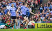 17 September 2017; Con O'Callaghan of Dublin scores his side's first goal in the second minute during the GAA Football All-Ireland Senior Championship Final match between Dublin and Mayo at Croke Park in Dublin. Photo by Ray McManus/Sportsfile