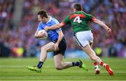 17 September 2017; Jack McCaffrey of Dublin in action against Keith Higgins of Mayo during the GAA Football All-Ireland Senior Championship Final match between Dublin and Mayo at Croke Park in Dublin. Photo by Stephen McCarthy/Sportsfile