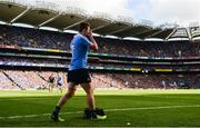 17 September 2017; Jack McCaffrey of Dublin reacts as he leaves the field after being substituted during the GAA Football All-Ireland Senior Championship Final match between Dublin and Mayo at Croke Park in Dublin. Photo by Seb Daly/Sportsfile