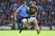 17 September 2017; James McCarthy of Dublin in action against Tom Parsons of Mayo during the GAA Football All-Ireland Senior Championship Final match between Dublin and Mayo at Croke Park in Dublin. Photo by Sam Barnes/Sportsfile