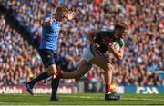 17 September 2017; Aidan O'Shea of Mayo in action against Eoghan O'Gara of Dublin during the GAA Football All-Ireland Senior Championship Final match between Dublin and Mayo at Croke Park in Dublin.