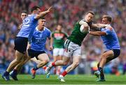 17 September 2017; Donal Vaughan of Mayo is tackled by Jonny Cooper of Dublin during the GAA Football All-Ireland Senior Championship Final match between Dublin and Mayo at Croke Park in Dublin. Photo by Ramsey Cardy/Sportsfile