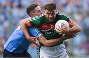 17 September 2017; Aidan O'Shea of Mayo in action against Brian Fenton of Dublin during the GAA Football All-Ireland Senior Championship Final match between Dublin and Mayo at Croke Park in Dublin. Photo by Eóin Noonan/Sportsfile