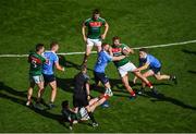 17 September 2017; Aidan O'Shea of Dublin in action against Eoghan O'Gara of Mayo during the GAA Football All-Ireland Senior Championship Final match between Dublin and Mayo at Croke Park in Dublin. Photo by Daire Brennan/Sportsfile