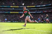 17 September 2017; Lee Keegan of Mayo celebrates after scoring his side's first goal in the 54th minute during the GAA Football All-Ireland Senior Championship Final match between Dublin and Mayo at Croke Park in Dublin. Photo by Sam Barnes/Sportsfile