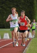 24 June 2012; Kevin Dooney, Raheny Shamrock A.C, on his way to winning the Junior Mens 5000m event. Woodie's DIY Junior and U23 Track and Field Championships of Ireland, Tullamore Harriers A.C., Tullamore, Co. Offaly. Picture credit: Tomás Greally / SPORTSFILE