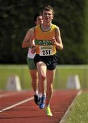 24 June 2012; Eventual third place finisher, Jake O'Regan, St. John's A.C, Co.Clare, in action during the Junior Mens 5000m event. Woodie's DIY Junior and U23 Track and Field Championships of Ireland, Tullamore Harriers A.C., Tullamore, Co. Offaly. Picture credit: Tomás Greally / SPORTSFILE