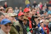 28 June 2012; Supporters watching the golf during the 2012 Irish Open Golf Championship. Royal Portrush, Portrush, Co. Antrim. Picture credit: Matt Browne / SPORTSFILE