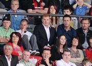 29 June 2012; Glasgow Celtic manager Neil Lennon, centre, looks on during the game between Shamrock Rovers and Bohemians. Airtricity League Premier Division, Bohemians v Shamrock Rovers, Dalymount Park, Dublin. Picture credit: David Maher / SPORTSFILE
