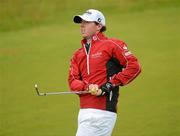 30 June 2012; Rory McIlroy watches his second shot onto the second green during the 2012 Irish Open Golf Championship. Royal Portrush, Portrush, Co. Antrim. Picture credit: Matt Browne / SPORTSFILE