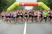 30 June 2012; A general view of the start of the Irish Runner 5 Mile Road Race. Phoenix Park, Dublin. Picture credit: Tomas Greally / SPORTSFILE