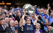 17 September 2017; Dublin captain Stephen Cluxton lifts the Sam Maguire cup after the GAA Football All-Ireland Senior Championship Final match between Dublin and Mayo at Croke Park in Dublin. Photo by Stephen McCarthy/Sportsfile