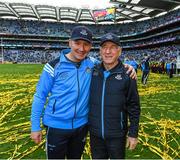 17 September 2017; Dublin manager Jim Gavin with his dad Jim after the GAA Football All-Ireland Senior Championship Final match between Dublin and Mayo at Croke Park in Dublin. Photo by Ray McManus/Sportsfile