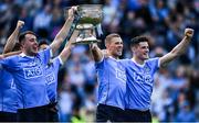 17 September 2017; Dublin players from left, Cormac Costello, Paul Mannion and Diarmuid Connolly celebrate with the Sam Maguire Cup after the GAA Football All-Ireland Senior Championship Final match between Dublin and Mayo at Croke Park in Dublin. Photo by Eóin Noonan/Sportsfile
