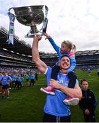 17 September 2017; Eoghan O'Gara of Dublin and his daughter Ella celebrate following the GAA Football All-Ireland Senior Championship Final match between Dublin and Mayo at Croke Park in Dublin. Photo by Stephen McCarthy/Sportsfile