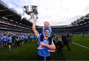 17 September 2017; Eoghan O'Gara of Dublin and his daughter Ella celebrate following the GAA Football All-Ireland Senior Championship Final match between Dublin and Mayo at Croke Park in Dublin. Photo by Stephen McCarthy/Sportsfile