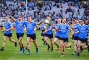 17 September 2017; Dublin players celebrate with the Sam Maguire Cup following the GAA Football All-Ireland Senior Championship Final match between Dublin and Mayo at Croke Park in Dublin. Photo by Sam Barnes/Sportsfile