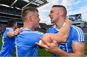 17 September 2017; Dublin's Con O'Callaghan, left, and Eoghan O'Gara celebrate following the GAA Football All-Ireland Senior Championship Final match between Dublin and Mayo at Croke Park in Dublin. Photo by Ramsey Cardy/Sportsfile