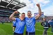 17 September 2017; Dublin's Con O'Callaghan, left, and Eoghan O'Gara celebrate following the GAA Football All-Ireland Senior Championship Final match between Dublin and Mayo at Croke Park in Dublin. Photo by Ramsey Cardy/Sportsfile