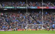 17 September 2017; Dean Rock of Dublin, second from left, celebrates as his last minute free goes between the posts for the match winning point during the GAA Football All-Ireland Senior Championship Final match between Dublin and Mayo at Croke Park in Dublin. Photo by Ray McManus/Sportsfile