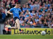 17 September 2017; Con O'Callaghan of Dublin scores his side's goal in the first minute of the GAA Football All-Ireland Senior Championship Final match between Dublin and Mayo at Croke Park in Dublin. Photo by Ray McManus/Sportsfile