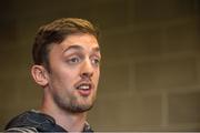 18 September 2017; Darren Sweetnam of Munster during a Munster Rugby Press Conference at the University of Limerick in Limerick. Photo by Diarmuid Greene/Sportsfile