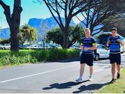 18 September 2017; James Tracy, left, and Joey Carbery arrive for Leinster Rugby Squad Training at Bishops in Cape Town, South Africa. Photo by Grant Pitcher/Sportsfile