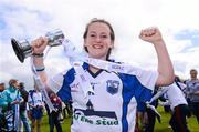 30 June 2012; Waterford captain Ciara Hurley celebrates with the cup. All-Ireland U14 'B' Ladies Football Championship Final 2012, Cavan v Waterford, St Brendan’s Park, Birr, Co. Offaly. Picture credit: David Maher / SPORTSFILE