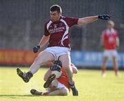 30 June 2012; Paul Bannon, Westmeath, in action against Derek Crilly, Louth. GAA Football All-Ireland Senior Championship Qualifier Round 1, Westmeath v Louth, Cusack Park, Mullingar, Co. Westmeath. Picture credit: David Maher / SPORTSFILE
