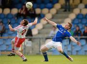 30 June 2012; Ryan Dillon, Derry, in action against Sean McCormack, Longford. GAA Football All-Ireland Senior Championship Qualifier Round 1, Longford v Derry, Glennon Brothers Pearse Park, Co. Longford. Picture credit: Ray McManus / SPORTSFILE