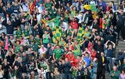 1 July 2012; Meath supporters celebrate after Peadar Byrne scored their side's first goal. Leinster GAA Football Senior Championship Semi-Final, Meath v Kildare, Croke Park, Dublin. Picture credit: Daire Brennan / SPORTSFILE