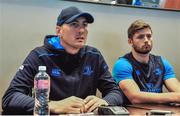 18 September 2017; Girvan Dempsey, Leinster Backs Coach, left and Ross Byrne, during the Leinster Press Conference at Southern Sun Waterfront Hotel in Cape Town, South Africa. Photo by Grant Pitcher/Sportsfile