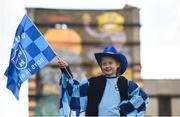 18 September 2017; Ten year old Dublin supporter Libby Hudson, from Dublin, prior to the All-Ireland Senior Football Champions Homecoming at Smithfield Square in Dublin. Photo by David Fitzgerald/Sportsfile