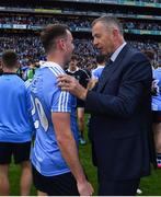 17 September 2017; Cormac Costello of Dublin celebrates with his Dad, Dublin County Board CEO John following the GAA Football All-Ireland Senior Championship Final match between Dublin and Mayo at Croke Park in Dublin. Photo by Ramsey Cardy/Sportsfile