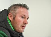 19 September 2017; Connacht forwards coach Jimmy Duffy speaking during a press conference at the Sportsground in Galway.  Photo by Seb Daly/Sportsfile