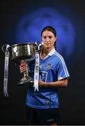 19 September 2017; The LGFA joined TG4 to call on all Proper Fans to come to Croke Park on Sunday for the TG4 The TG4 Ladies All Ireland Football Finals. Tickets are available now on www.tickets.ie or from usual GAA outlets. The action will begin at 11:45pm when Derry and Fermanagh contest the TG4 Junior All Ireland Final, this will be followed by the meeting of Tipperary and Tyrone at 1:45pm and then Dublin and Mayo will contest the TG4 Senior Championship Final at 4:00pm with the Brendan Martin Cup at stake. Pictured at the media day is Sinead Aherne of Dublin. Photo by Sam Barnes/Sportsfile