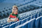 19 September 2017; The LGFA joined TG4 to call on all Proper Fans to come to Croke Park on Sunday for the TG4 The TG4 Ladies All Ireland Football Finals. Tickets are available now on www.tickets.ie or from usual GAA outlets. The action will begin at 11:45pm when Derry and Fermanagh contest the TG4 Junior All Ireland Final, this will be followed by the meeting of Tipperary and Tyrone at 1:45pm and then Dublin and Mayo will contest the TG4 Senior Championship Final at 4:00pm with the Brendan Martin Cup at stake. Pictured at the media day is Mayo's Sarah Tierney. Photo by Ramsey Cardy/Sportsfile