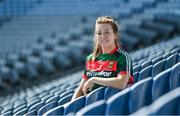 19 September 2017; The LGFA joined TG4 to call on all Proper Fans to come to Croke Park on Sunday for the TG4 The TG4 Ladies All Ireland Football Finals. Tickets are available now on www.tickets.ie or from usual GAA outlets. The action will begin at 11:45pm when Derry and Fermanagh contest the TG4 Junior All Ireland Final, this will be followed by the meeting of Tipperary and Tyrone at 1:45pm and then Dublin and Mayo will contest the TG4 Senior Championship Final at 4:00pm with the Brendan Martin Cup at stake. Pictured at the media day is Mayo's Sarah Tierney. Photo by Ramsey Cardy/Sportsfile