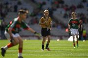 17 September 2017; Referee Eoghan Costello, St. Pius X BNS, Terenure, Dublin 6W, during the INTO Cumann na mBunscol GAA Respect Exhibition Go Games at Dublin v Mayo GAA Football All-Ireland Senior Championship Final at Croke Park in Dublin. Photo by Ray McManus/Sportsfile