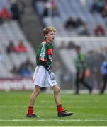17 September 2017; Tommy Fennell, Garranbane NS, Dungarvan, Co. Waterford, representing Mayo, during the INTO Cumann na mBunscol GAA Respect Exhibition Go Games at Dublin v Mayo GAA Football All-Ireland Senior Championship Final at Croke Park in Dublin. Photo by Ray McManus/Sportsfile